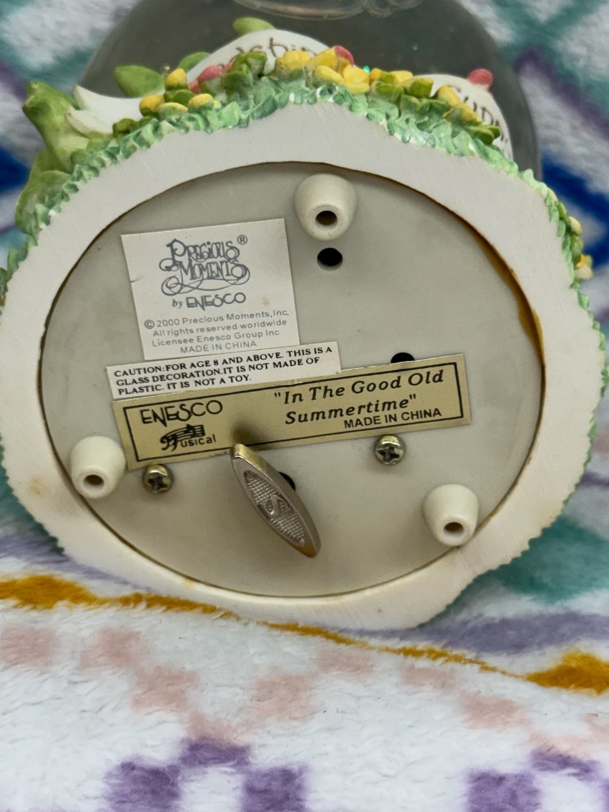 Enesco Precious Moments Musical Snow Globe FRIENDSHIP IS A SUNNY DAY. Works! - Thumbnail 6