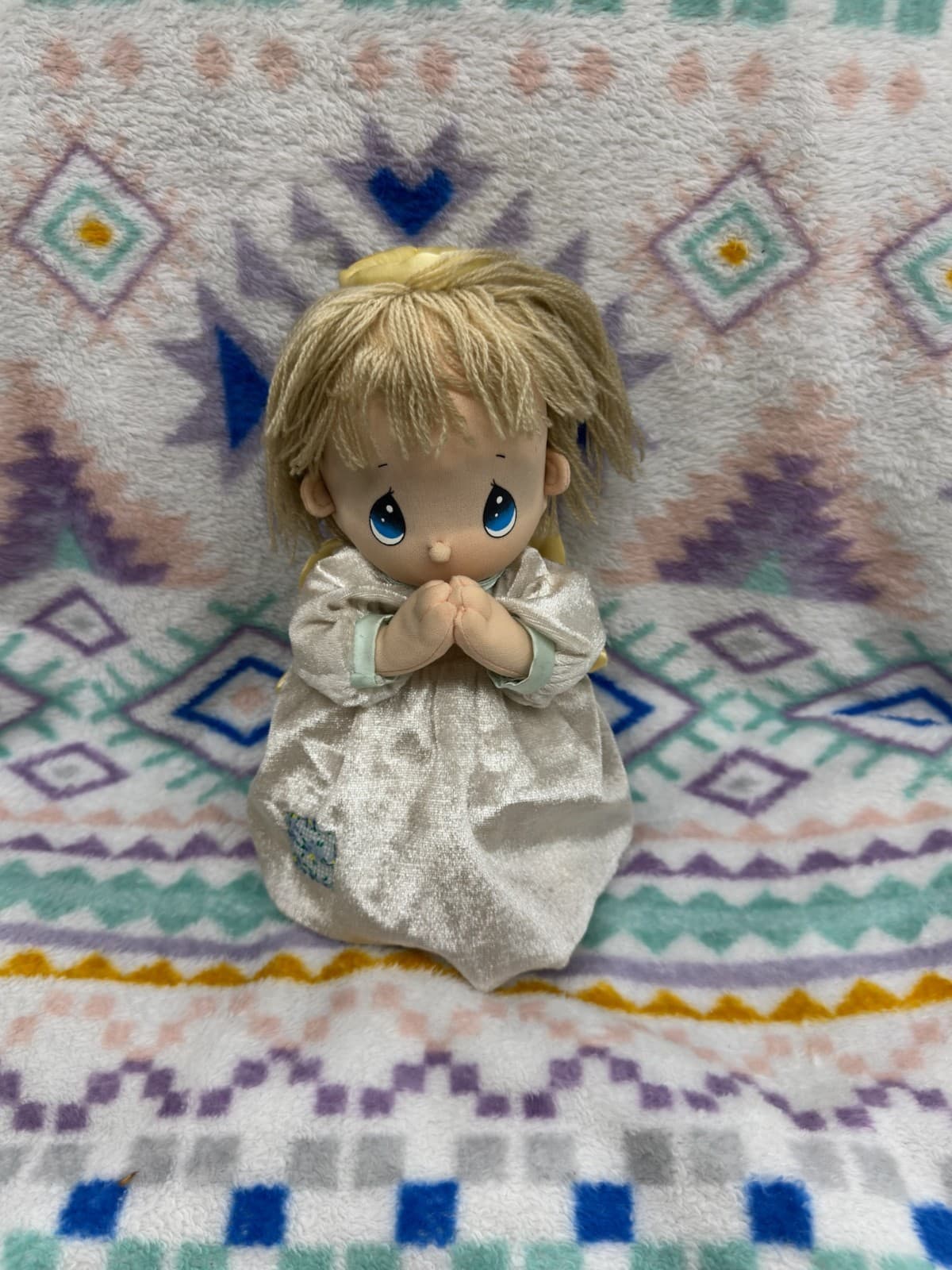 Vintage Pair of Precious Moments Praying Angels - Thumbnail 7