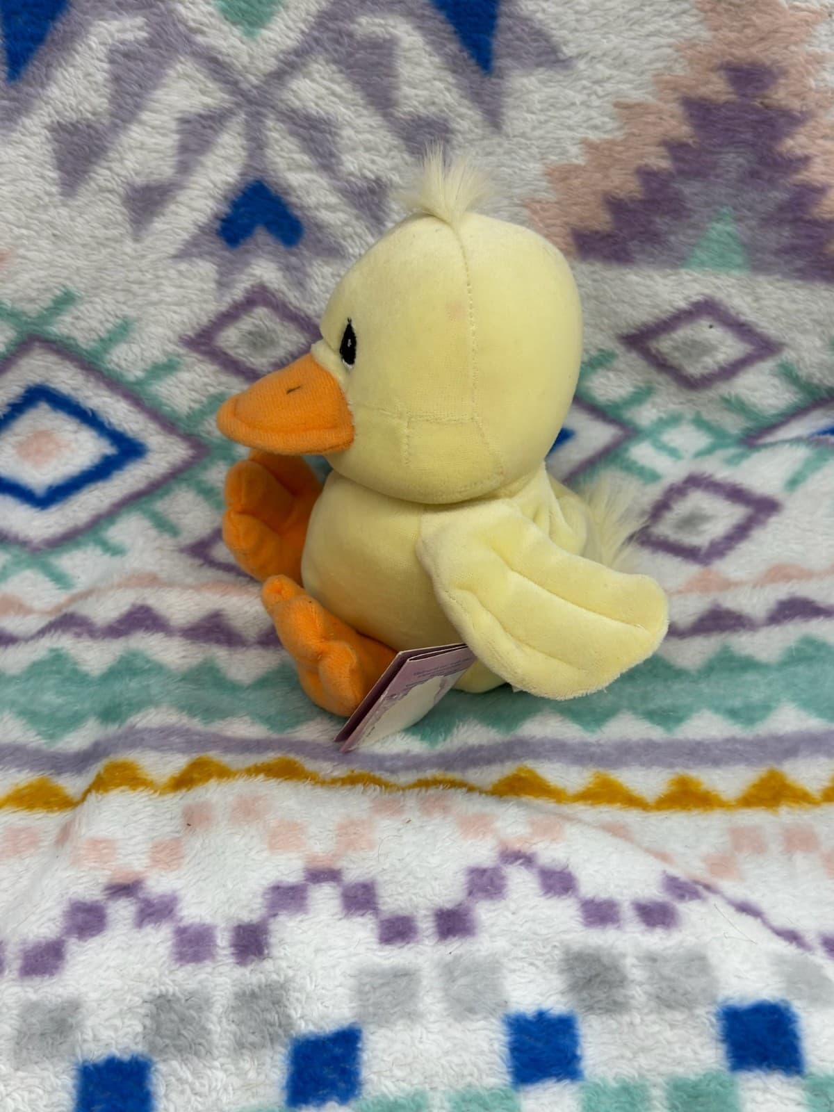 Precious Moments Vintage Tender Tails Duck Plush 1998 - Thumbnail 2
