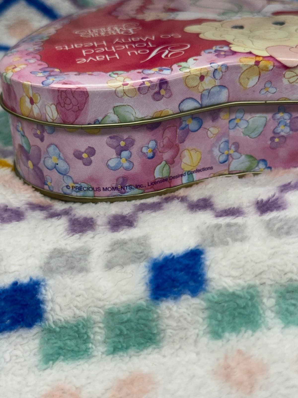 Precious Moments Heart-Shaped Metal Tin - Thumbnail 2