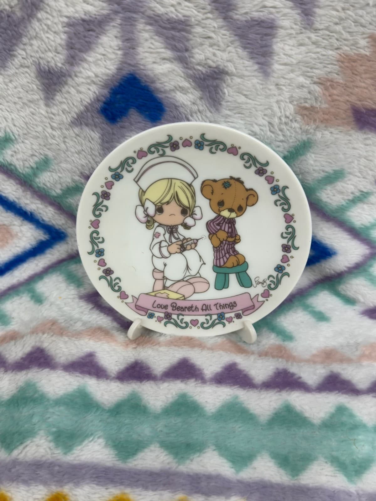 Set of 3 Vintage 1992 Precious Moments Mini Collector Plates - Thumbnail 2