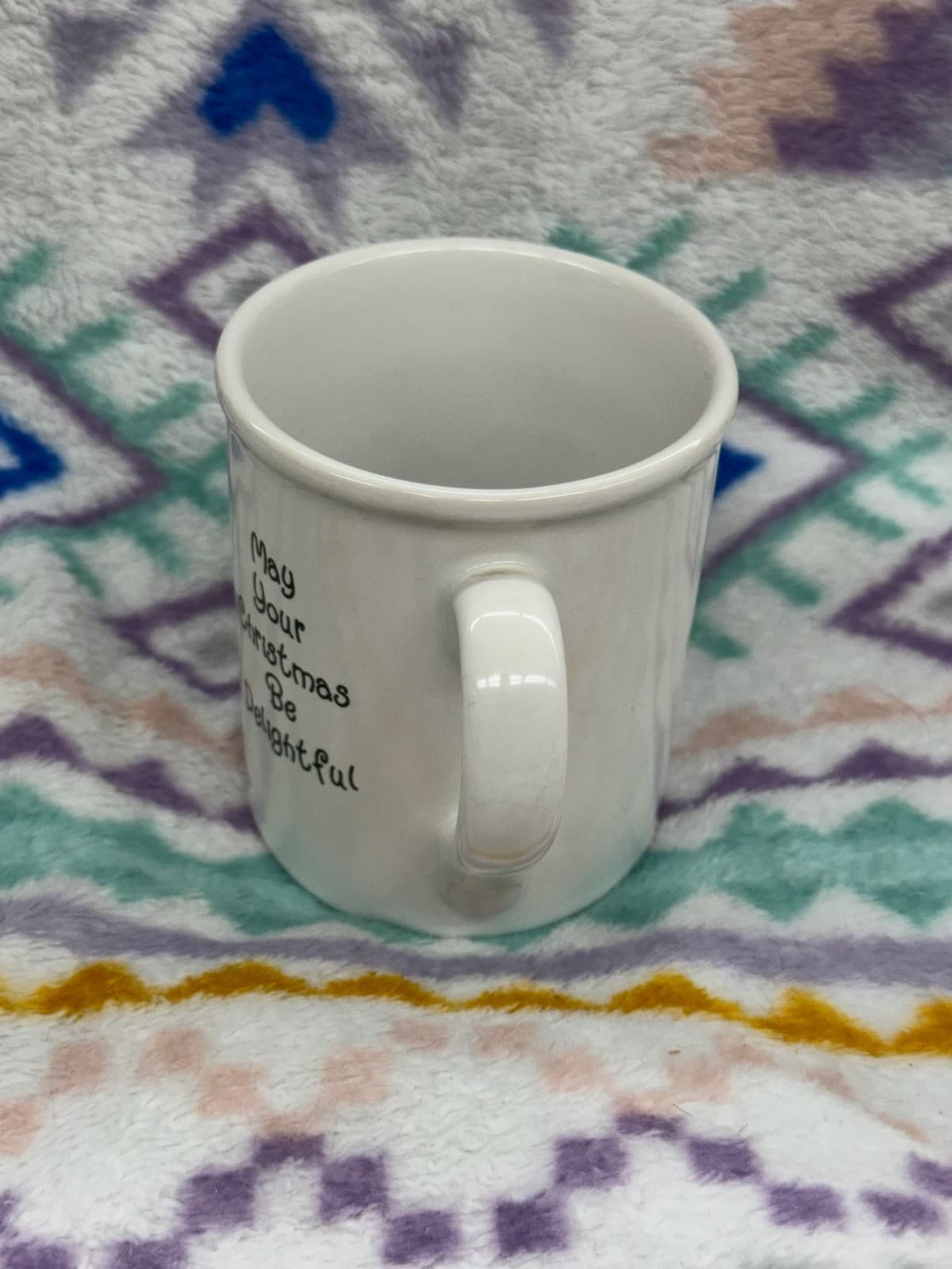 Vintage 1995 Precious Moments May Your Christmas Be Delightful Coffee Mug Enesco - Thumbnail 4