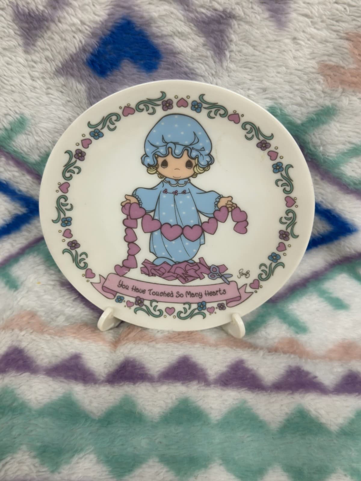 Set of 3 Vintage 1992 Precious Moments Mini Collector Plates - Thumbnail 6