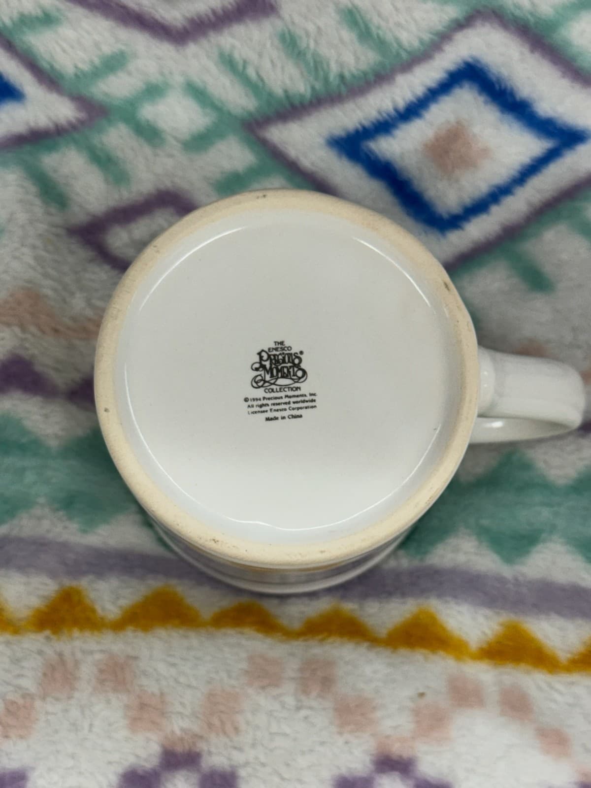 Vintage 1995 Precious Moments May Your Christmas Be Delightful Coffee Mug Enesco - Thumbnail 5