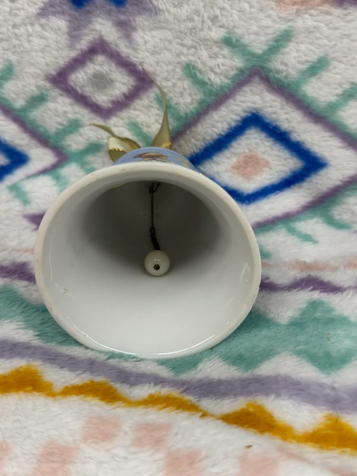 Precious Moments Porcelain Bell #8445 "Blessings From Above" Vintage 2000 - Thumbnail 5