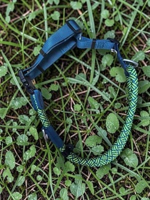 X-LARGE Arcadia Trail Maximum Mobility Rope Dog Harness NWOT BLUE & Green - Thumbnail 8