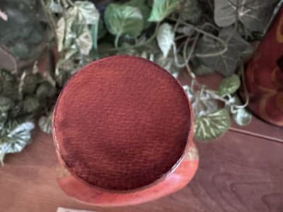 Vintage Italian Leather Wrapped Decanter Bottle With Stopper Made In Italy - Thumbnail 8