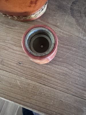 Vintage Italian Leather Wrapped Decanter Bottle With Stopper Made In Italy - Thumbnail 14