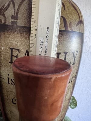 Vintage Italian Leather Wrapped Decanter Bottle With Stopper Made In Italy - Thumbnail 9