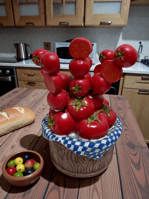 Vintage Tomato Butter/Cheese Spreaders Picnic Basket by Supreme Mr. Spreader - Thumbnail 6