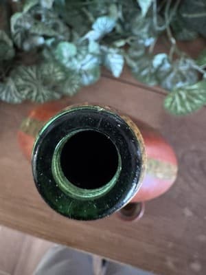 Vintage Italian Leather Wrapped Decanter Bottle With Stopper Made In Italy - Thumbnail 15