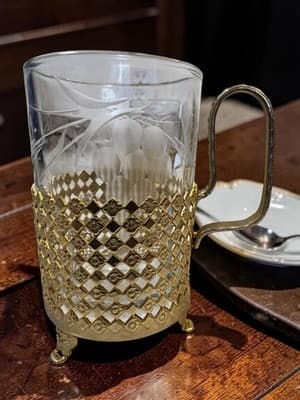 3 - Vintage Moroccan tea glasses - Thumbnail 4