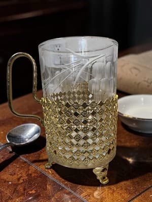3 - Vintage Moroccan tea glasses - Thumbnail 2