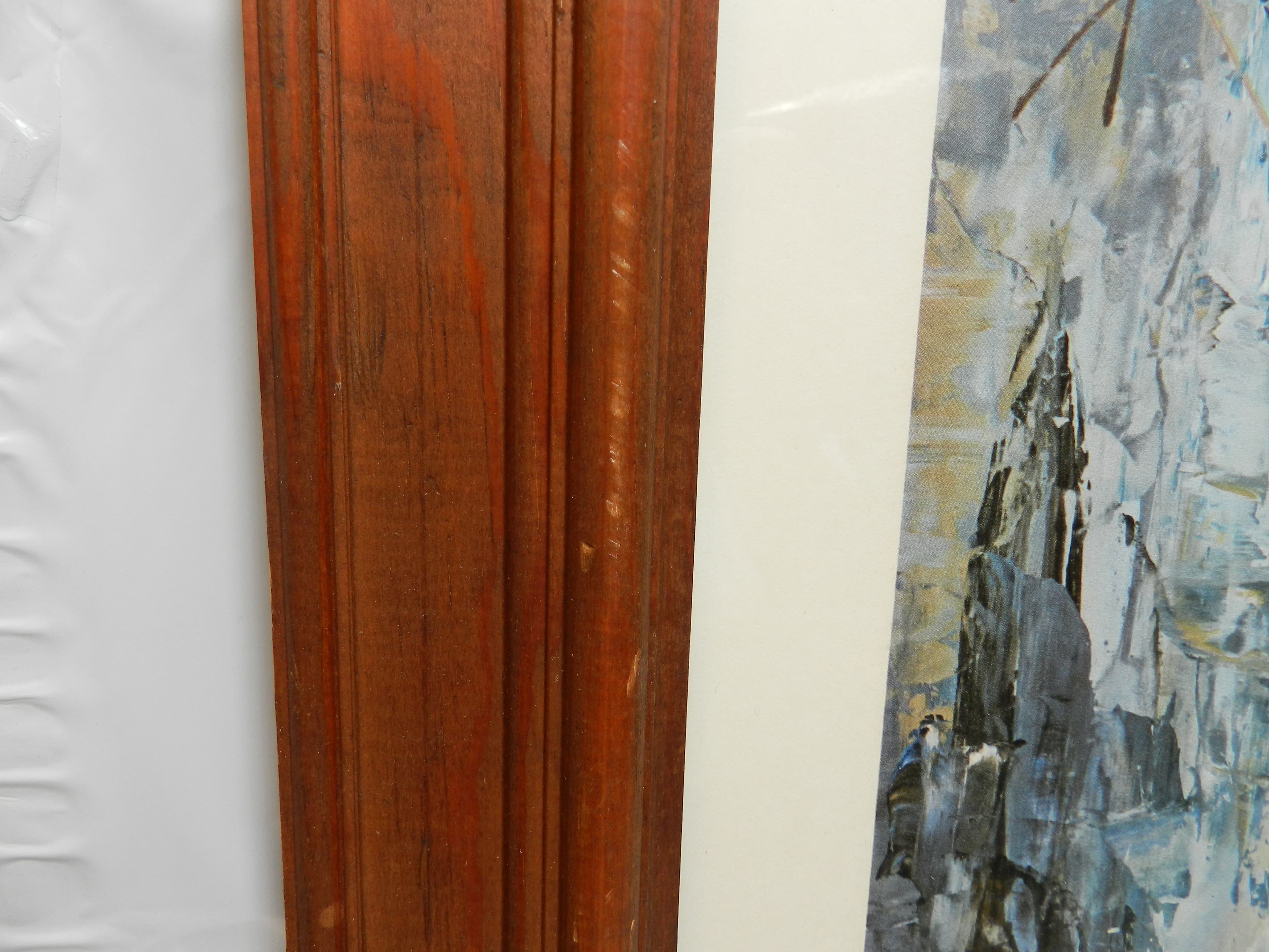 Blue Still Life Classic 1960s MCM Framed Print by Korber Framed (O6J) - Thumbnail 4