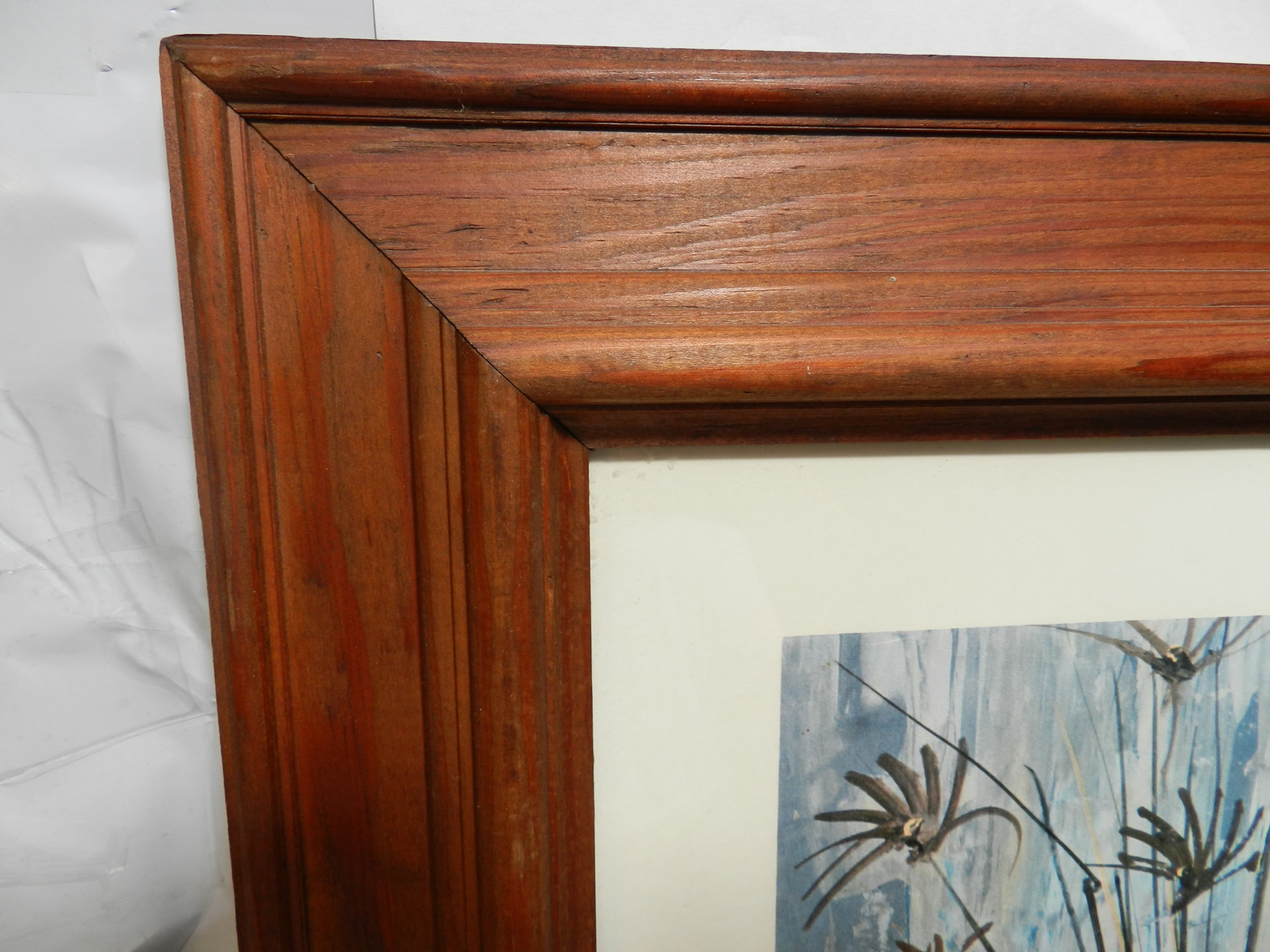 Blue Still Life Classic 1960s MCM Framed Print by Korber Framed (O6J) - Thumbnail 6
