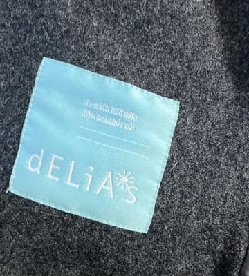 Vtg dELiA*s Gray Big Button Pea Coat Women’s M Wool Blend Jacket 90s Y2K Preppy - Thumbnail 5