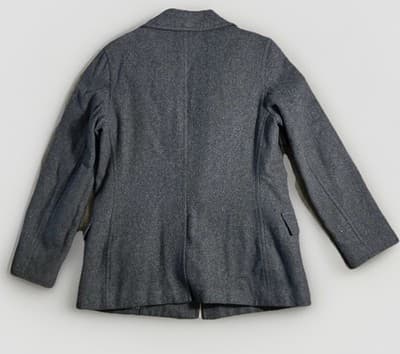 Vtg dELiA*s Gray Big Button Pea Coat Women’s M Wool Blend Jacket 90s Y2K Preppy - Thumbnail 7