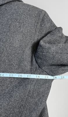 Vtg dELiA*s Gray Big Button Pea Coat Women’s M Wool Blend Jacket 90s Y2K Preppy - Thumbnail 8