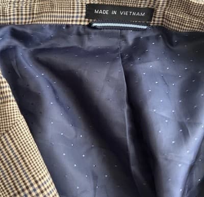 Tommy Hilfiger Gun Club Plaid Blazer Preppy Classic 38 L ***Read - Thumbnail 5