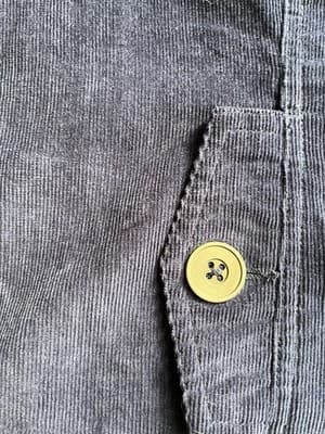 Rebecca Malone Wide Wale Corduroy Navy Blue Vest Cabincore Large - Thumbnail 4