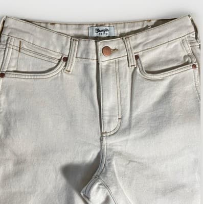 Wrangler Retro Women’s White Bootcut Jeans 28x30 Western Cowgirl Denim - Thumbnail 2