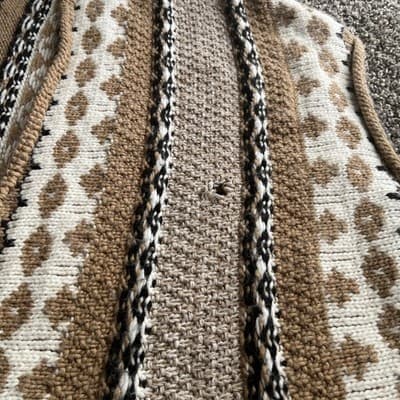 Cocogio Wool Alpaca Boho Nubby Knit Poncho Cape One Size Fits All Read Descrip! - Thumbnail 5