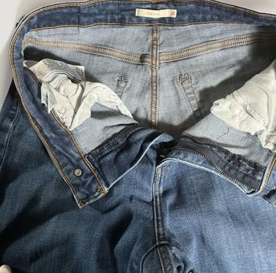 Levis Jeans Womens 32 Blue 726 Flare Stretch Casual Faded High Rise Hippie Boho - Thumbnail 5