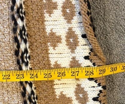 Cocogio Wool Alpaca Boho Nubby Knit Poncho Cape One Size Fits All Read Descrip! - Thumbnail 3