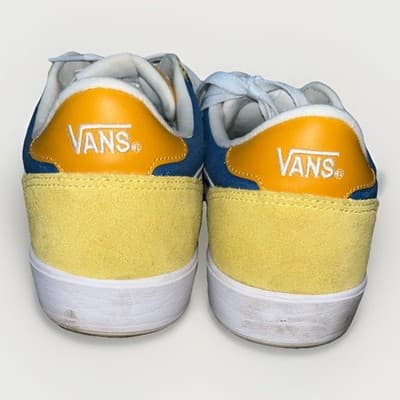 Vans ComfyCush Old Skool Shoes Mens Size 13 Blue Yellow Suede Canvas Low Top - Thumbnail 3