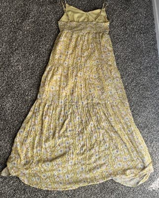 Gentle fawn women's Yellow Spring floral maxi dress size S Flared See Descrip! - Thumbnail 6