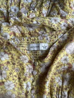Gentle fawn women's Yellow Spring floral maxi dress size S Flared See Descrip! - Thumbnail 5