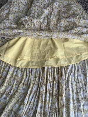 Gentle fawn women's Yellow Spring floral maxi dress size S Flared See Descrip! - Thumbnail 4