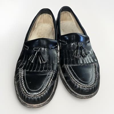 SAS Genuine Handsewn Slip On Tassel Loafers Cordovan Women Sz 8 1/2 Made USA - Thumbnail 2
