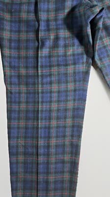 Vintage 1970’s Pendleton Tartan Plaid Wool Pants Womens 30x 28in Green/Blue - Thumbnail 3
