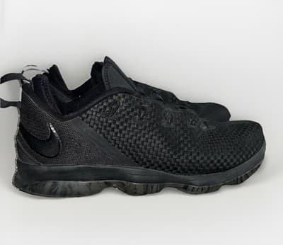 Nike LeBron 14 Low Men's Size 12 Triple Black 2017 878636-002 - Thumbnail 2