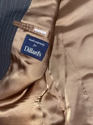 Ralph Lauren Dillard's 42R Gray Blazer Jacket Sport Coat Silk Wool - Thumbnail 5
