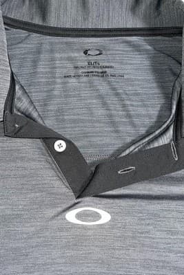 Oakley Polo Shirt Men's Size Xl/TG Gray Sporty Golf Performance Logo - Thumbnail 3