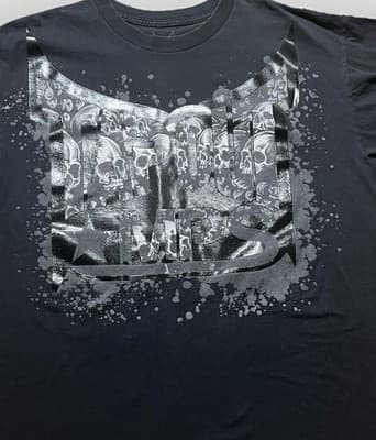 Vintage Y2K Tapout MPS Tshirt Mens Boxy Large Big Print Graphic Grunge Goth XL - Thumbnail 2