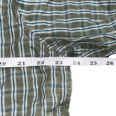 5.11 Tactical Plaid Short Sleeve Snap ButtonUp Shirt Men’s L Green Casual Vented - Thumbnail 5