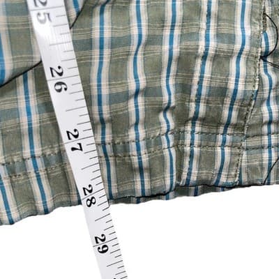 5.11 Tactical Plaid Short Sleeve Snap ButtonUp Shirt Men’s L Green Casual Vented - Thumbnail 6