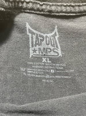Vintage Y2K Tapout MPS Tshirt Mens Boxy Large Big Print Graphic Grunge Goth XL - Thumbnail 4