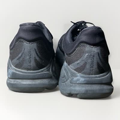 Hoka One One Bondi 9 Men's US Size 11D Triple Black Running Shoes 1162011-BBLC - Thumbnail 3
