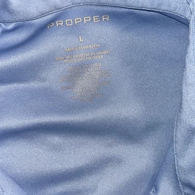 Propper Polo Shirt Mens Large Blue Tactical Vented Short Sleeve Performance - Thumbnail 3