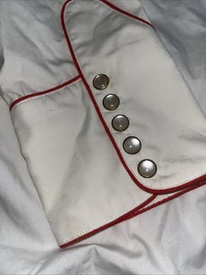 Women’s Lauren Jeans Ralph Lauren Pearl Snap Beaded Western Shirt Size L - Thumbnail 5