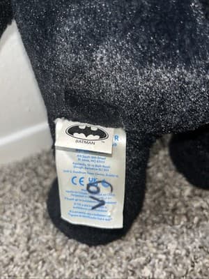 DC’s BATMAN BAB (Build A Bear) Black Bear Plush Embroidered Soft Stuffed Animal! - Thumbnail 6