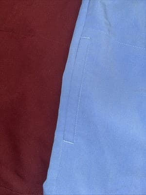 Figs Catarina Scrub Tops Women's Medium Lot Of 2 Technical Collection Blue Red - Thumbnail 4