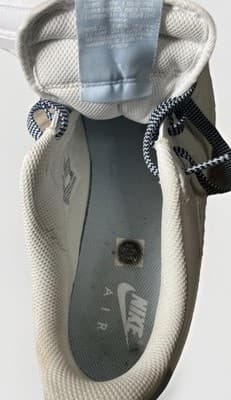Nike Air Force 1 '07 Women's Size 10 Men's 8.5 White/Light Armory Blue Sneakers - Thumbnail 6