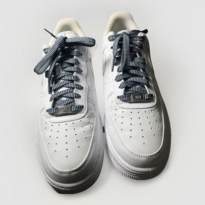 Nike Air Force 1 '07 Women's Size 10 Men's 8.5 White/Light Armory Blue Sneakers - Thumbnail 3