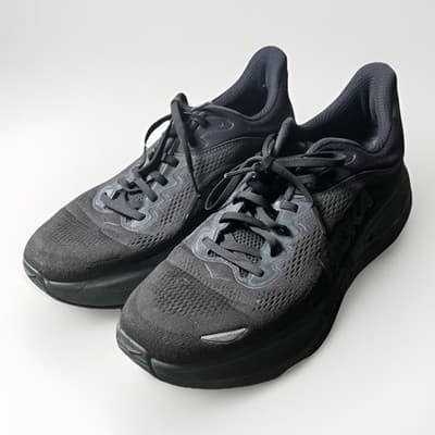 Hoka One One Bondi 9 Men's US Size 11D Triple Black Running Shoes 1162011-BBLC - Thumbnail 2