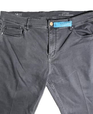 Mugsy Jeans Mens 40x30 Creased Black Lofties Stretch Performance Dark Wash Denim - Thumbnail 2